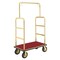 Global Industrial Gold Stainless Steel Bellman Cart Straight Uprights 8 Pneumatic Casters, 41-1/4L x 24W x 75H 985117GD - alternate 1